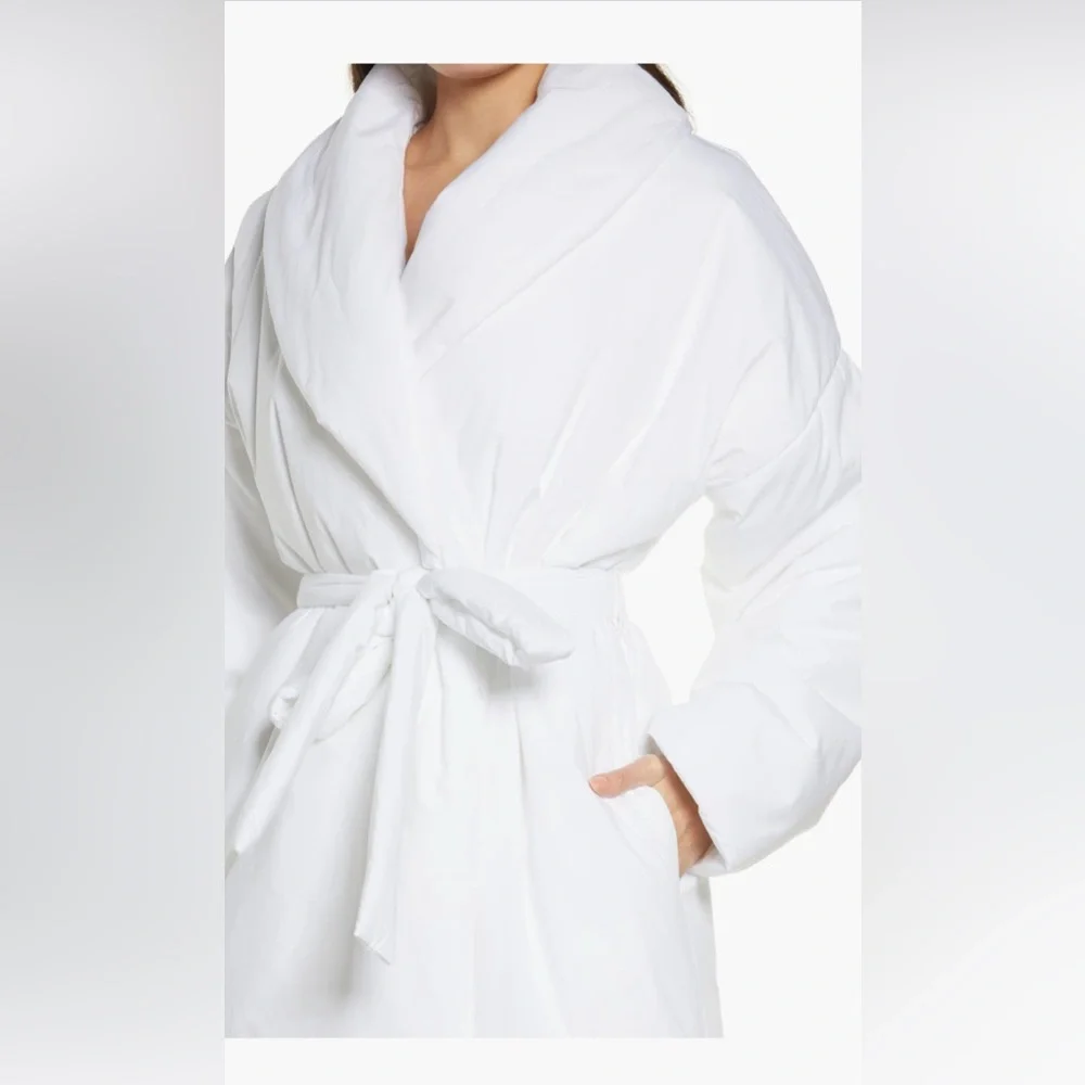 SOLD SKIMS COTTON DUVET ROBE, Size XXS, $475 - Picture 8 of 14